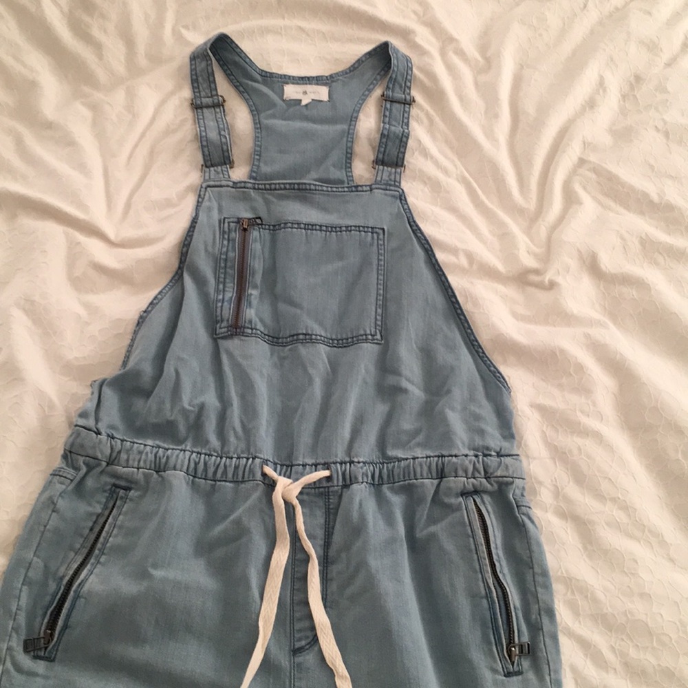Lou & Gray soft denim overalls